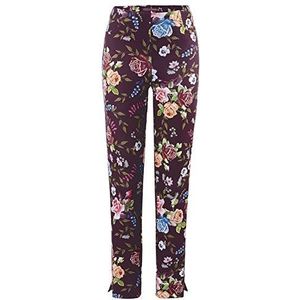 Stehmann- Loli-742-69064, elastische broek in bloemenprint.