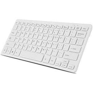 Mini-toetsenbord Bedraad Dun draagbaar 78-toetsen Usb-multimedia Klein, brede compatibiliteit Geschikt voor pc, computer, Mac, laptop, Windows(Wit)