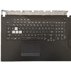 Laptop omhulsel rond toetsenbord & Toetsenbord & Touchpad Voor For ASUS For ROG Strix SCAR III G731GW Colour Zwart Verenigde Staten Lay-out