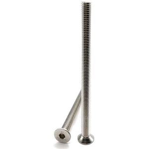 Schroeven M8 x 120 mm verzonken kop BTR van roestvrij staal A2 | Ø 8 x 120 mm - M8 x 120 mm | FHC-schroeven inbussleutel (inbussleutel) ISO 10642 / DIN 7991 | roestvrijstalen schroef A2 (V2A/304): 5