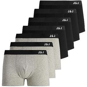 JACK & JONES Boxershorts voor heren, verpakking van 7 stuks, XS