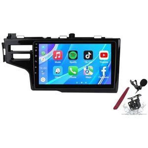 Android 14 Autoradio Sat Navi voor H-onda Jazz Fit (2014-2020) 9 Inch Touchscreen Multimedia Speler met Draadloze Carplay GPS Navigatie FM RDS Bluetooth 5G-WiFi SWC DSP,M100s