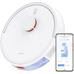 Xiaomi Robot Vacuum S20, robotstofzuiger, vloerwisser, zuigvermogen 5.000 Pa, LDS-lasernavigatiesysteem, groot stofreservoir en watertank, spraakbesturing en app