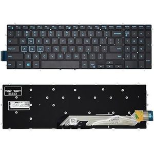 RU-toetsenbord voor G3 3590 3579 3779 3593 G5 5500 5565 5567 5570 5590 5587 5575 5770 5775 G7 7588 7570 7580 7587 7566 7778(US Blue Word)