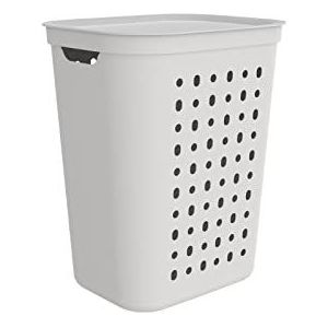 Jona - Wasmand - Wit - Kunststof - Inhoud 55 Liter