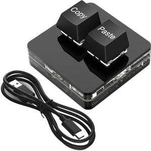 Kalttoy Kleine Toetsenbordmacropad 2Key Klantgerichte Backlighting Schakelaars Programmering