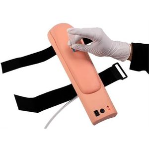 Arminjectiemodel, draagbare trainingsmodellen for injecties in de onderarm, intradermale injectiesimulator met detectiewaarschuwingssysteem for de praktijk van geneeskundestudenten.