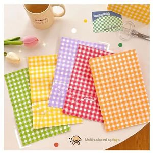 10 stuks snoep kleur kraftpapier zak festival feest huwelijkscadeau verpakking zak verjaardag koekje snack organizer (oranje)