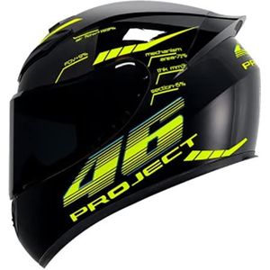 Integraalhelm Motorhelm Motorfiets Modulaire Helmen voor Unisex-Volwassen Straatfiets Cruiser Scooter DOT Goedgekeurd E,S52-53CM