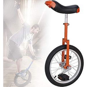 20 inch antislipwiel, enkele wielfiets, met lichtmetalen velg, extra dikke band, verstelbare zitting, for buitensporten, fitness, oefening, gezondheid(Rosso)