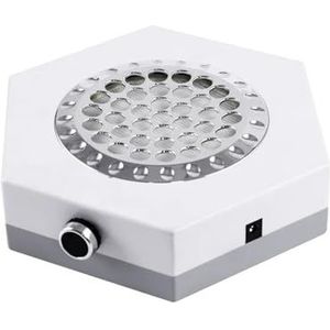 Nagelstofverzamelaar, 80 W sterke zuigkracht, borstelloze nagelverzamelaar, vacuüm met verwisselbare fitter nagelreiniger voor pedicure manicure, manicure-stofverzamelaar
