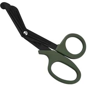 Verpleegkundige Trauma Schaar Verpleging Overleven Paramedicus Medische Redding Schaar Gaas Bandage Emergency EHBO Schaar voor Outdoor Kamp (Groen, 2 stuks)