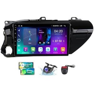 Android 13 Autoradio voor Toyota Hilux Pick Up AN120 2015-2020 - Ingebouwde DSP/Carplay/Android Auto - Camera + DVR - 10 inch 2 Din - Stuurbediening - FM RDS DAB Radio - BT 5.0(LHD,NF-2)