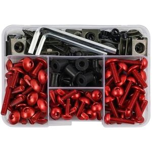 Bouten Schroef Motorfiets Carrosserie Schroef Kuip Bouten Kit Voor S1000RR 2009-2011 2014-2019 S1000RR ABS 2012-2013 2016(ROOD)