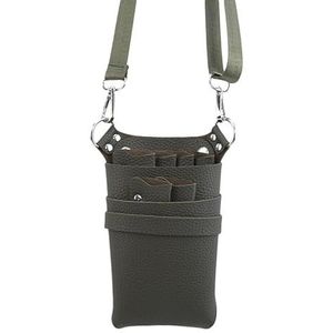 PXAMORTEL Kapperstas PU leren tas met verstelbare riem Riem for het opbergen van kappersgereedschap Scharen Clips Holster Kammen Hoge capaciteit kapperstas(1)