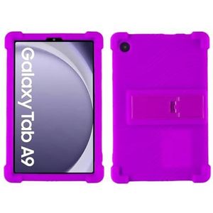 Silicon Tablet Case Geschikt for Samsung Galaxy Tab A9 8.7 inch (2023) SM-X115N X115 X110 Tab A9 Plus 11 ""SM-X216 Stand Case(PURPLE,Tab A9 8.7inch)