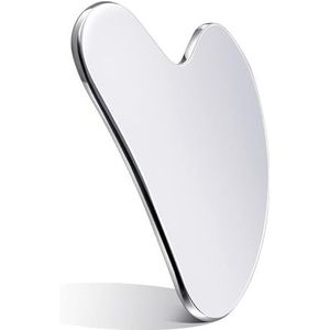Jingyingtt RVS Gua Sha Gezichtsgereedschap Guasha for Gezicht Metaal Gua Sha Draai Huidmassage Guasha Beauty Tool for Lichaam Ogen Nek Massager met Reisetui Huidverzorgingsgeschenken (5 kleuren)