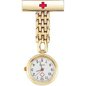 Yojack Gepersonaliseerd zakhorloge Fashion Doctor Nurse Lichtgevend Medisch zakhorloge Draagbaar verpleegster Quartz zakhorloge gegraveerd horloge (Kleur: 06)