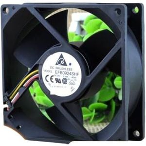 92mm ventilator voor Delta EFB0924SHF 24V 0.38A 3-draads axiale koelventilator voor omvormers, servers en elektronica