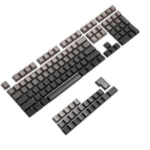 QPSJXN Keycap Double Shot PBT 133-K set in smokey grijs voor het profiel van mechanische gaming-toetsenborden