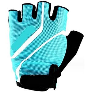 Sporthandschoenen Halfvingerhandschoenen Fietsen Kindermodellen Antislipschokdempers Zomer Mountainbike (Color : Blue, Size : XXL)