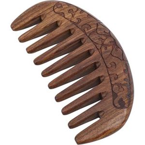 Houten Pocket Kam Natuurlijke Zwart Goud Sandelhout Super Smalle Tand Kammen Geen Statische Kam Haar Styling Tools