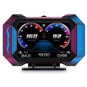 Head - Head Up Display - GPS - Boordcomputer - Digitale Snelheidsmeter - Watertemperatuur - Brandstofverbruik - Hellingsmeter