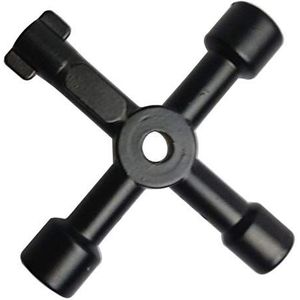 LuMOUzhou De sleutel activeert driehoekige vierkante gatsleutel voor schakelbord, lift, meerkleurig watermeterventiel (zwart)