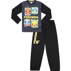 Pokemon - Lange Pyjama Set - Zwart - Jongens