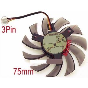 T128010SM 75mm DC12V 0.20A 40 * 40 * 40mm For GIGABYTE for Graphics Card Cooler Cooling Fan(T128010SM-3Pin)