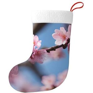 MGGAklp Mooie Kersenbloesems Print Kerst Kousen Snoep Zakken Voor Familie Vakantie Party Kerstboom Decoraties