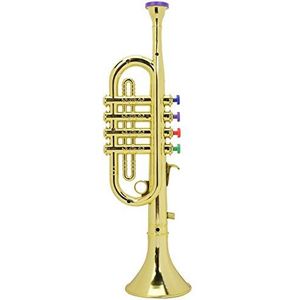 verjaardagscadeau Kid Trompet, Kinderen Trompet, Wind Instrument Golden Plastic Onderwijsbenodigdheden voor podiumvoorstellingen