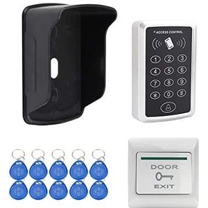 YAVIS 125 kHz RFID-kaartlezer voor toegangscontrole, met digitaal toetsenbord, voor het toegangsbesturingssysteem voor de eenvoudige deur, 1000 gebruikers + 10 sleutelhangers