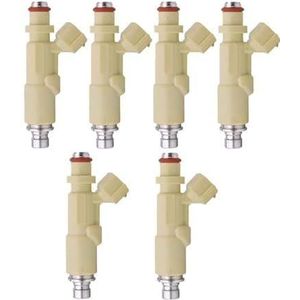 Brandstof Benzine Injectorsproeier Voor Toyota Voor Altezza Gita SXE10 3SGE Caldina ST215 2.0L 1998-2005 Injectie Auto Brandstofinjector Nozzle 23250-74220 Compatibel(Beige Silver 6pcs)