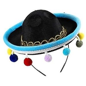 Mini Kleine Hoed Haarhoepels Mini Sombrero Hoofdbanden Hoofdtooi Prestatie Props Carnaval Halloween Party Grappige Hoeden (Color : 15-16cm-06)