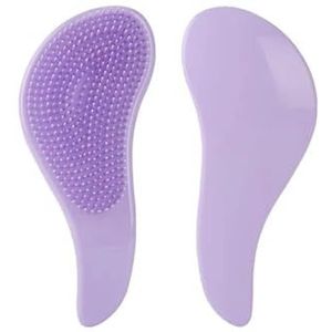 1 STKS Antistatische Massage Haarborstel Douche Massage Haarborstel Kam Salon Haar Styling Tool Magische Handvat Kam(Purple)