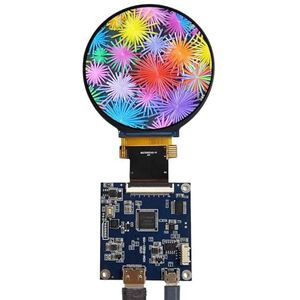 VSDISPLAY 2,8 inch 480X480 IPS MIPI 330nit Cirkel LCD Scherm en 40 pins Controller Board