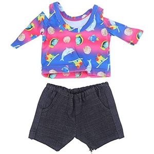 18 Inch Poppenkleertjes voor Kinderen Oefening Pak T-Shirt Babypop Babykleertjes voor Kinderen(QD18-032)