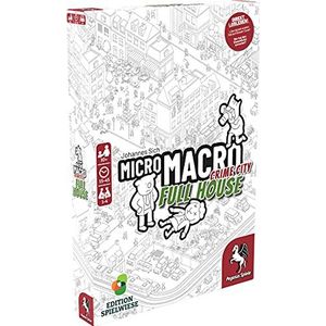 Pegasus Spiele 59061G MicroMacro Crime City 2-Full House, veelkleurig, kleurrijk [Duitse versie]