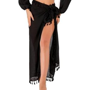 KAYEF Gaasstof Vrouwen, 1 Stuk Vrouwen Strand Omslagdoek Gaas Lang Omslagdoek Chiffon, Dames Strandjurk, Omslagrok Voor Strandbikini