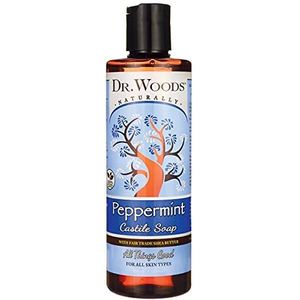 Dr. Woods Shea Vision Pure Castile Soap Peppemint met Organic Shea Butter - 8 fl oz - Pack van 2 by DR. WOODS