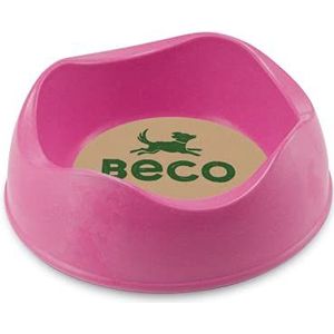Beco Things voederbak, milieuvriendelijk, voor kleine dieren, 12 x 12 x 4,5 cm, roze