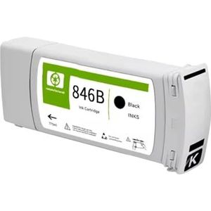 Compatibel met H-*0P 846B met volledige pigmentinkt for PgeWide XL 8000-printer(1Pcs-846B-Black)