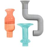 Boon B11380 Building Toy, Accessories for Babies and Toddlers, 3 Multicoloured Water Tubes for Bath Time, Suitable for 1, 2, 3 and 4 Year Olds