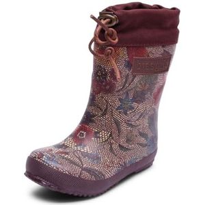 Bisgaard Thermo uniseks-kind Regenlaarzen, Meerkleurige Flowers Bordeaux, 28 EU