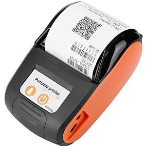 Caredy Draagbare Thermische Printer, Mobiele Mini 58mm Bluetooth Draadloze Kwitantierprinter voor Logistiek Detailhandel Fabrieken Restaurants