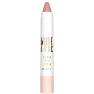 Golden Rose Nude Look Creamy Shine Lipstick (02 Pink Rose)
