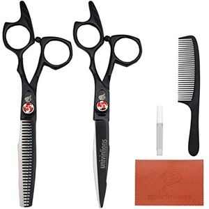 6.0 Inch Professionele Haarschaar Dunnerscharen Kappersschaar Kit Kapper Accessoires Haar Snijgereedschap Salon Tondeuse Thuis Styling Schaar Janpanese Staal (Maat : Kit 2 schaar)