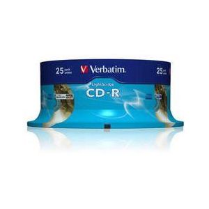 Verbatim CD-R Lightscribe V1.2 700 MB 25 Stukken - Spindle