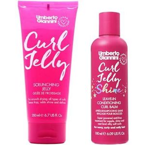 Umberto Giannini Curl Jelly Scrunching 200ml en Shine Leave-In Conditioner Duo 180ml Vegan & Cruelty Free